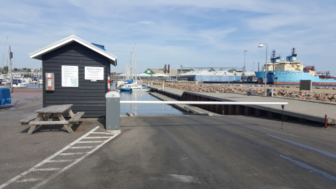 Havne med slæbesteder til jolle og motorbåd