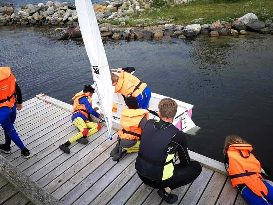 Børneaktiviteter i Egense Sejlklub i juli måned